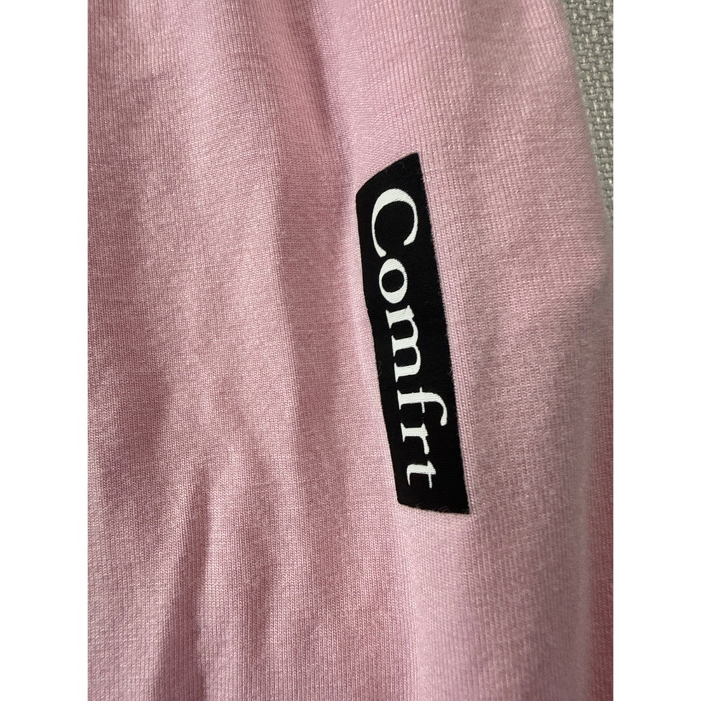 Comfrt Womens Lounge Pants Pink Wide Leg Drawstring Sleepwear Size L - Picture 7 of 7